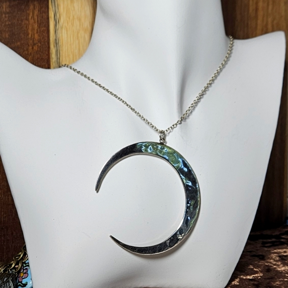 Robert Lee Morris Crescent Moon 925 Sterling Silver Unisex